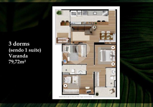 Apartamento 79m² 2