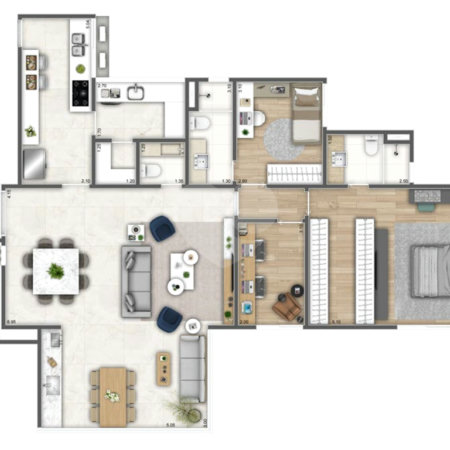 Apartamento à venda com 3 quartos, sendo 1 suíte, em Jardim Marajoara, São Paulo, SP