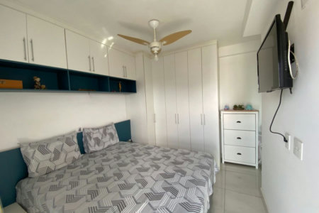 Apartamento à Venda no Embaré – Santos | 74 m² | 2 Dormitórios (1 Suíte) | Varanda Gourmet | Lazer Completo
