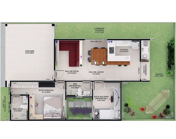 Casa 89m² 1