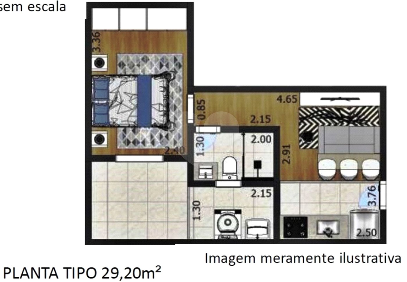 Apartamento à venda com 1 quarto em Santana, São Paulo, SP