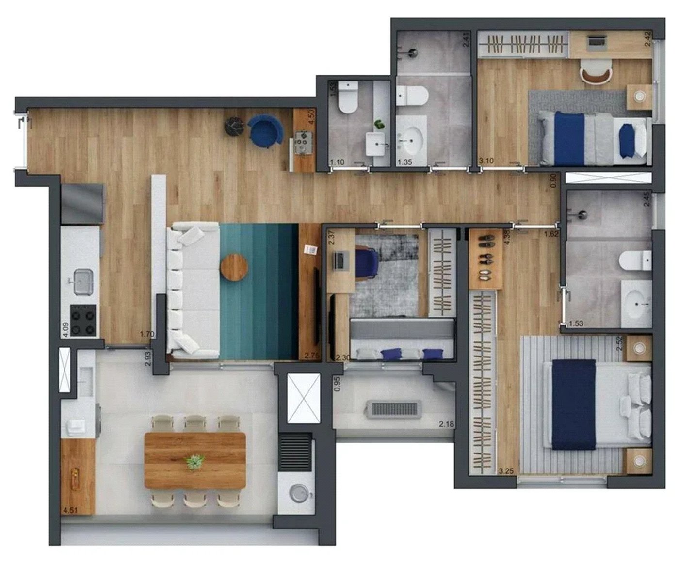 Apartamento à venda com 3 quartos, sendo 1 suíte, em Vila Cordeiro, São Paulo, SP