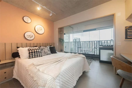 Studio à venda ou para alugar com 1 quarto em Brooklin Paulista, São Paulo, SP