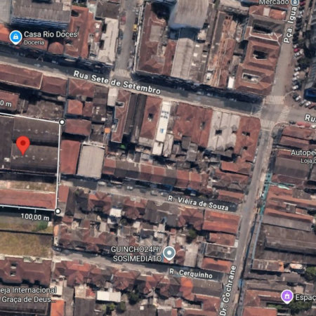 Terreno, 2434 m² - venda por R$ 24.300.000,00 ou aluguel por R$ 60.000,00/mês - Paquetá - Santos/SP