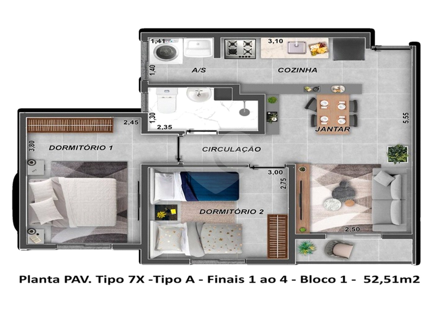 Apartamento à venda com 2 quartos em Vila Haro, Sorocaba, SP
