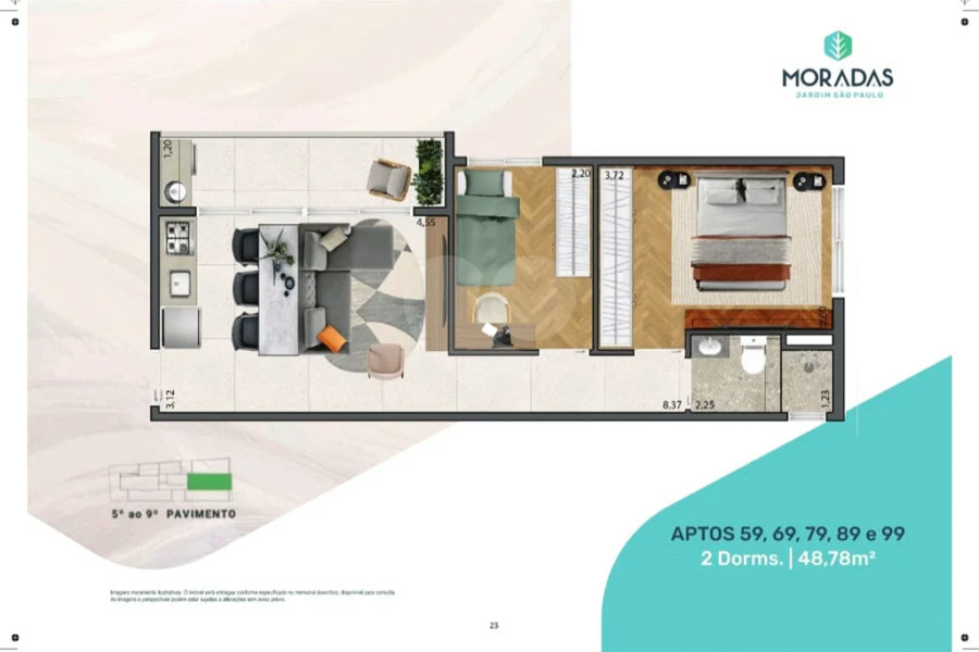 Apartamento à venda com 1 quarto em Santana, São Paulo, SP