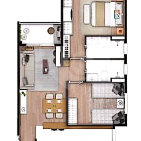 Apartamento à venda com 2 quartos, sendo 1 suíte, em Liberdade, São Paulo, SP