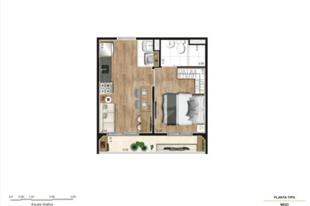 Studio à venda com 1 quarto em Parque Vitória, São Paulo, SP