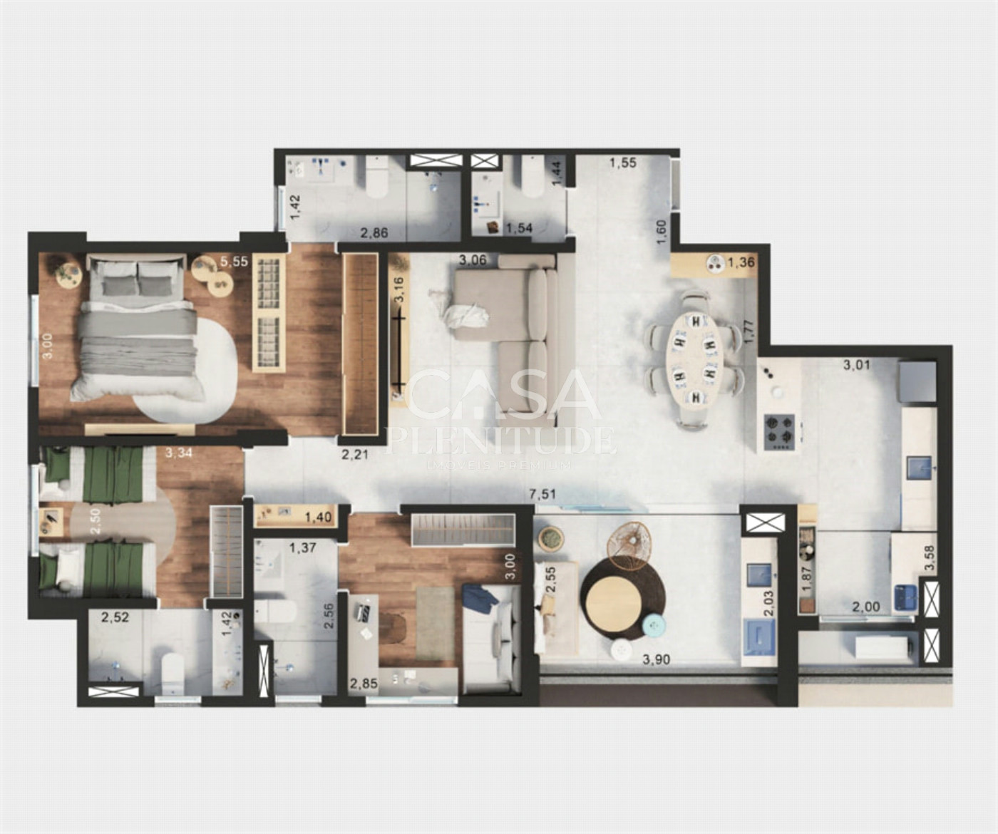 Apartamento à venda com 3 suítes em Vila Independência, Sorocaba, SP