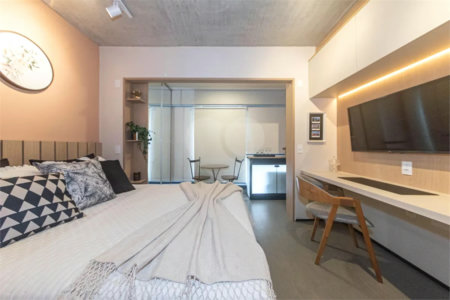 Studio à venda ou para alugar com 1 quarto em Brooklin Paulista, São Paulo, SP