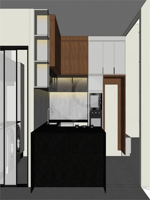 Casa Térrea Evidências - Indaiatuba/SP - Quadra D Lote 15 - Área Total 308,35 m² - Área Construída 201,81 m² - TÉRREA - 03 suítes sendo a master com closet; Escritório; Lavabo; Cozinha com cooktop, forno, micro-ondas e coifa; Móveis planejados na hall de entrada, sala, escritório, cozinha, gourme