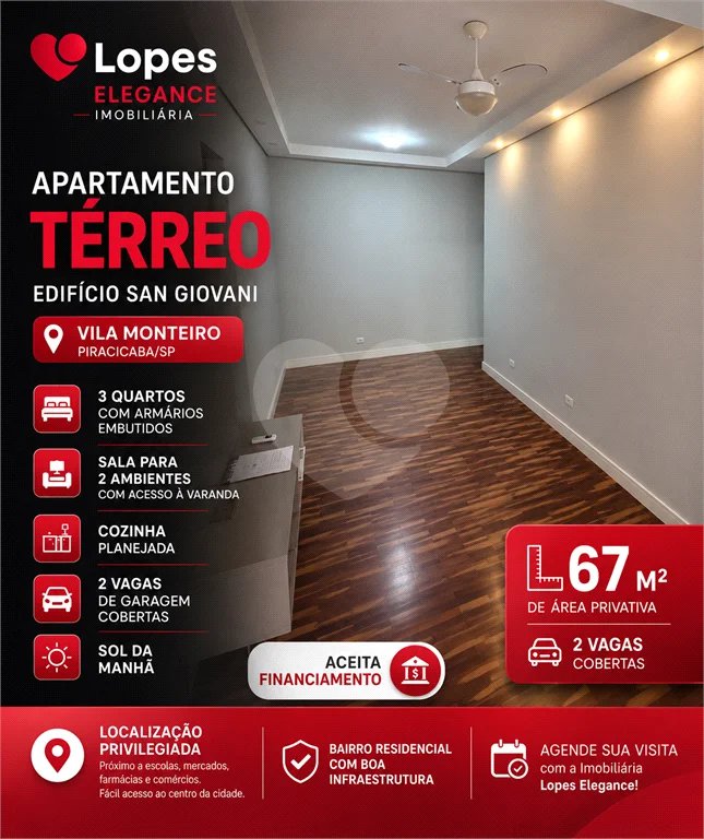 Apartamento à venda na Vila Monteiro em Piracicaba - SP.