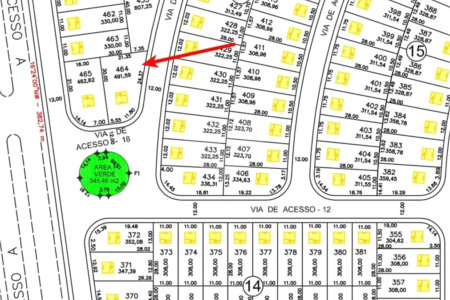 Terreno para venda no Residencial Quebec