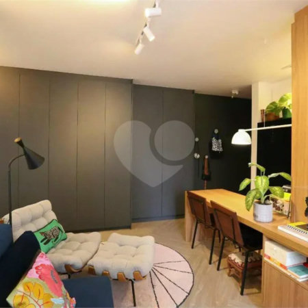 Apartamento à venda na Vila Nova Conceição, mobiliado pronto para morar com varanda e 1 vaga