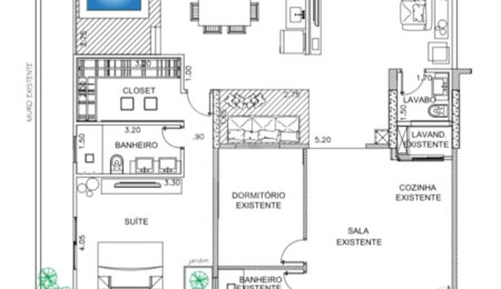 VIla Mascote Gardem com area total de 168m², projeto aprovado pelo condominio para construir mais um quarto com suite