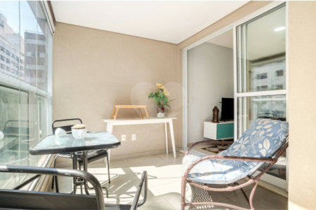 Pratico e moderno apartamento mobiliado de 45 m2 na Bela Vista