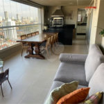 Apartamento à venda Mooca, 149m², andar alto, 3 suítes, 2 vagas, varanda gourmet, porteira fechada