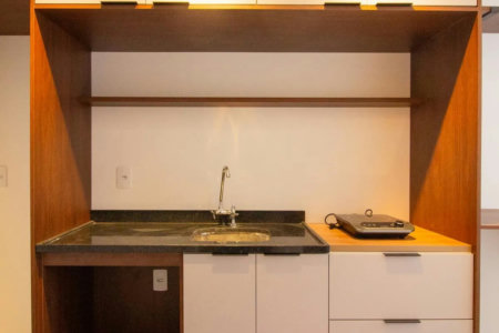 Studio de 26m² para alugar com 1 quarto mobiliado em Pinheiros próximo ao Metrô Faria Lima