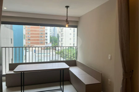 Apartamento mobiliado com 44 m2, 1 dormitório e 1 vaga a venda nos Jardins