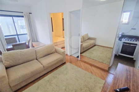 Apartamento mobiliado em Moema, - 1 quarto, sala e cozinha - 1 vaga