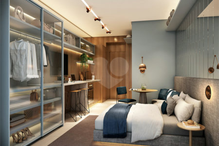 Apartamento a venda no Itaim-Bibi, Novo, 42 m², lazer e próximo ao parque