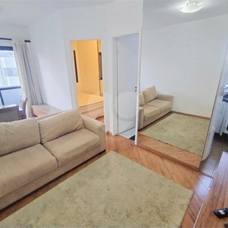 Apartamento mobiliado em Moema, - 1 quarto, sala e cozinha - 1 vaga