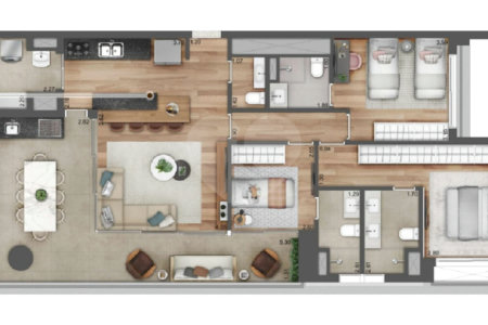 Apartamento à venda com 3 suítes em Pinheiros, São Paulo, SP