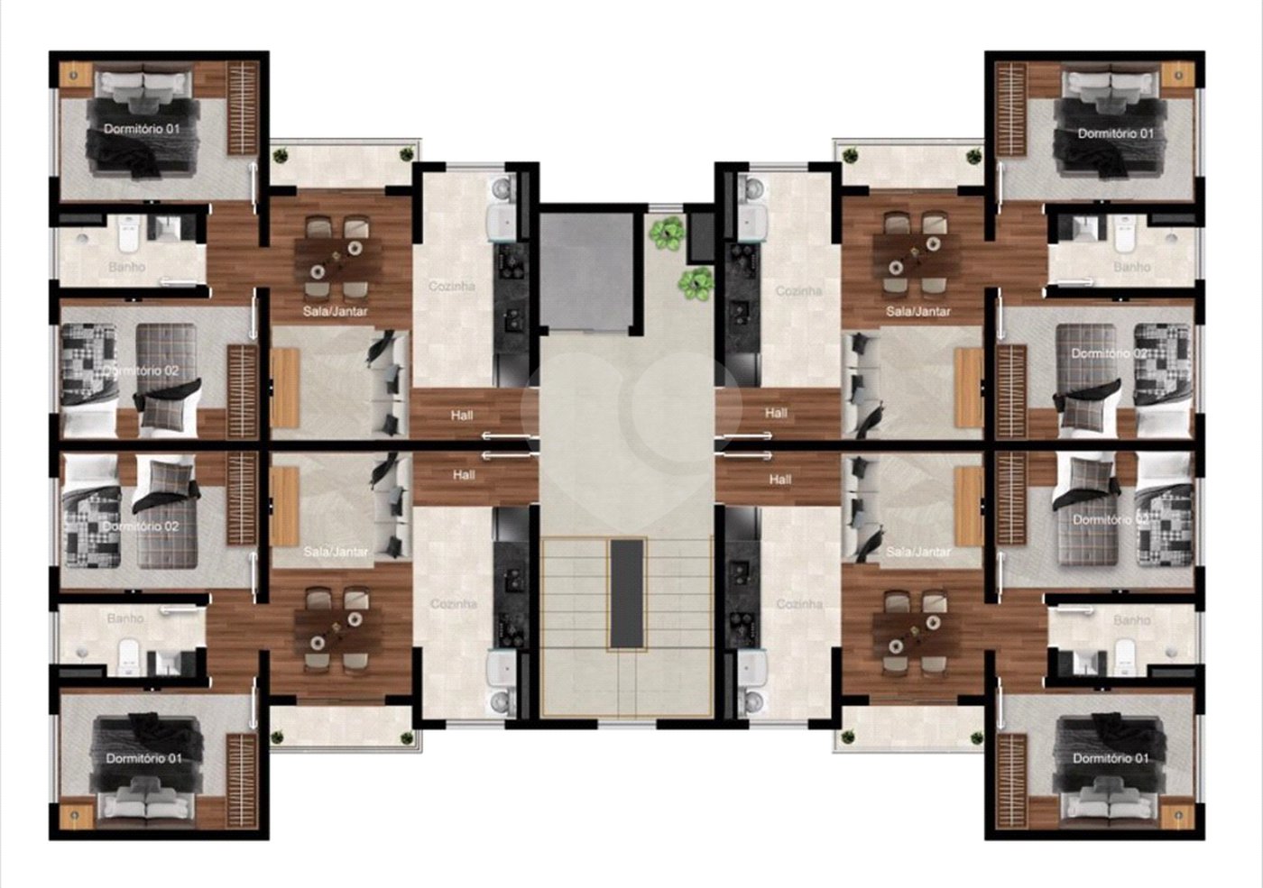 Apartamento à venda com 2 quartos em Vila Nova Cintra, Mogi das Cruzes, SP