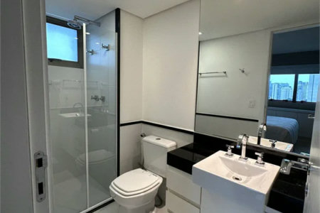 Apartamento à venda ou para alugar com 2 quartos, sendo 1 suíte, em Brooklin Paulista, São Paulo, SP