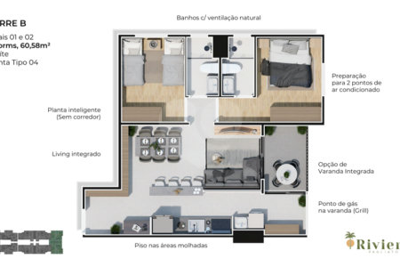 Apartamento à venda com 2 quartos, sendo 1 suíte,  em Jardim São Carlos, Sorocaba, SP