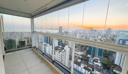Apartamento para alugar, 54 m² por R$ 6.000,02/mês - Embaré - Santos/SP