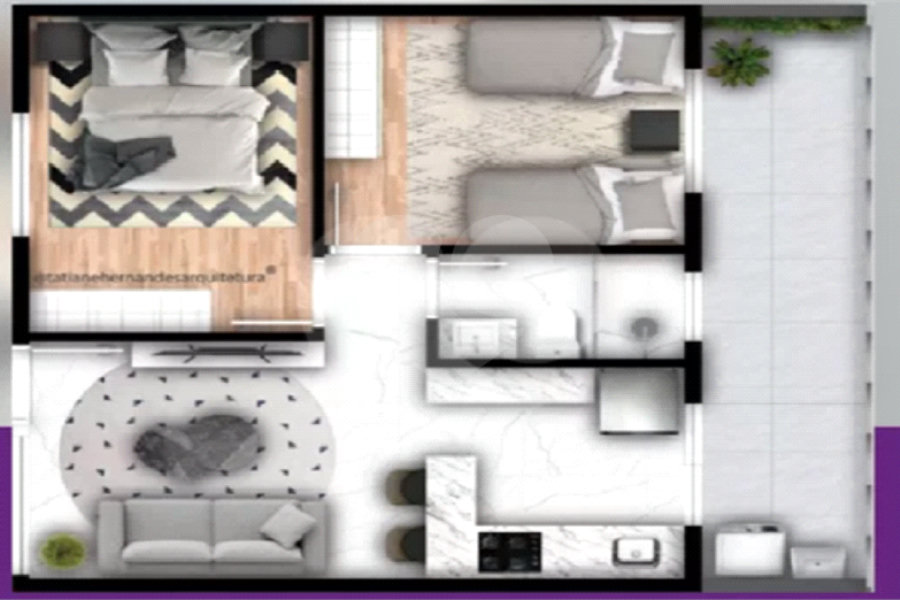 Apartamento á Venda com 47m² - Jabaquara