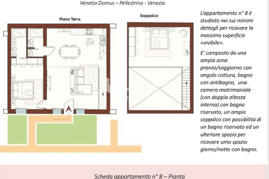 Apartamento com 1 suíte à venda em Pellestrina, Veneza, Itália – Venetia Domus