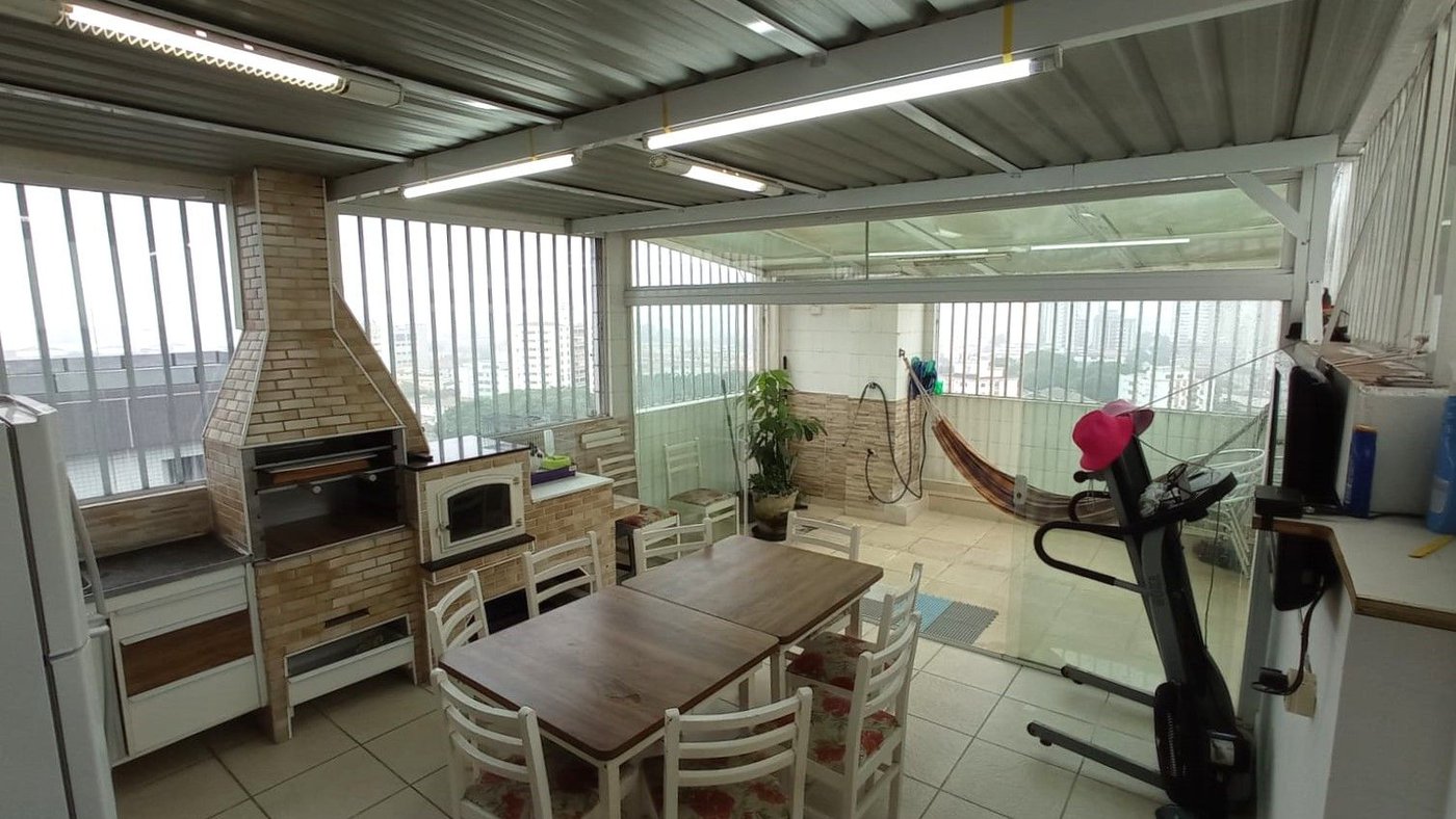 Cobertura com 4 dormitórios à venda, 380 m² por R$ 1.700.000,00 - Aparecida - Santos/SP