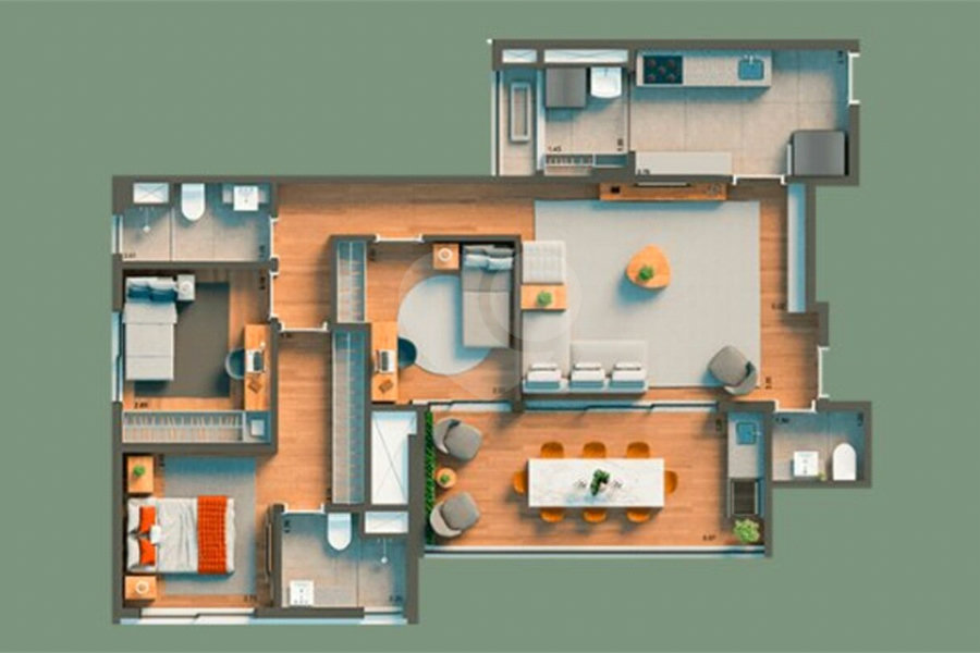 Apartamento à venda com 3 quartos em Vila Clementino, São Paulo, SP