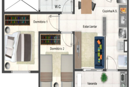 Apartamento à venda com 2 quartos em Vila Assis, Sorocaba, SP