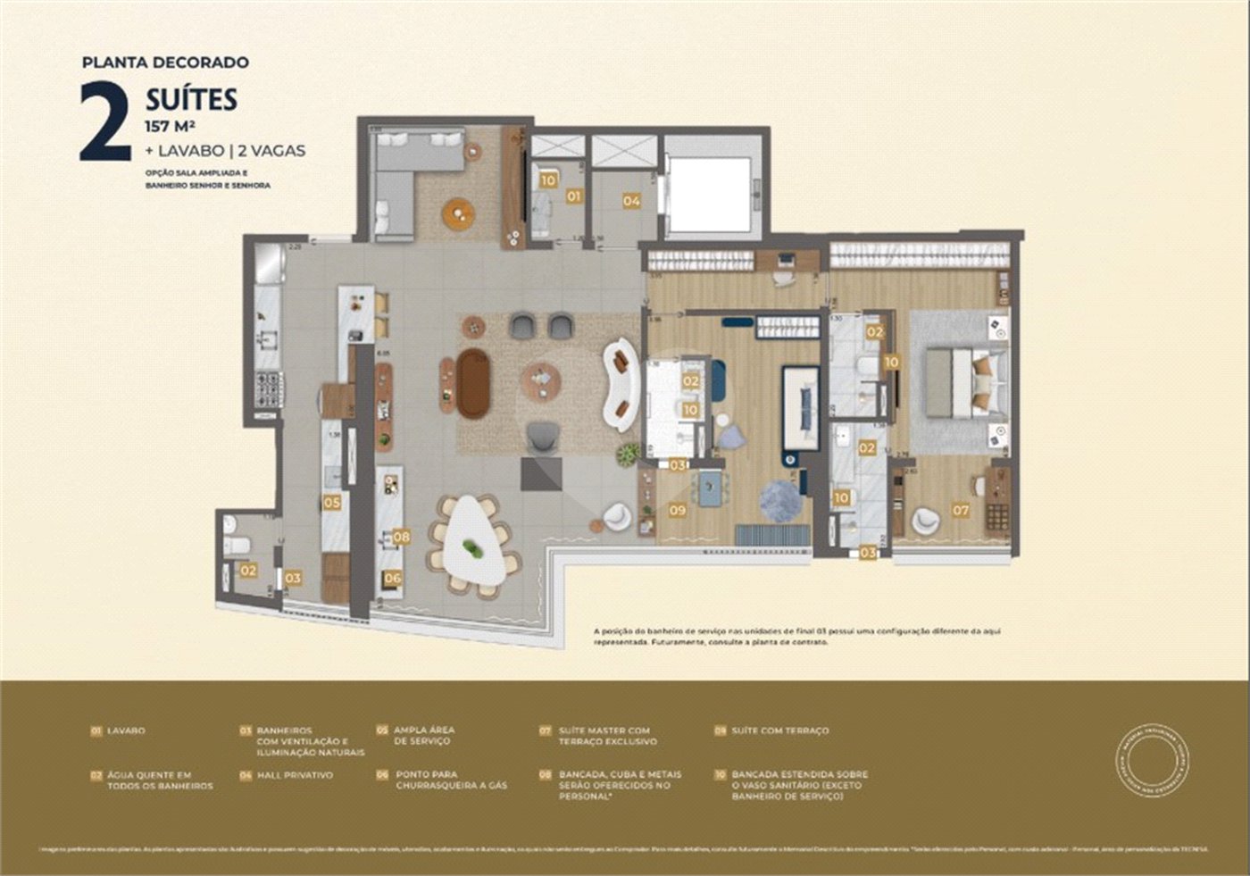 Apartamento à venda com 3 suítes em Água Branca, São Paulo, SP