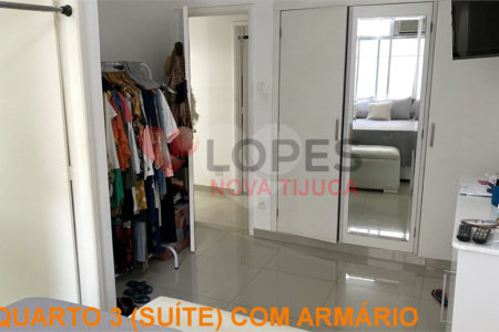 Apartamento à venda com 3 quartos, sendo 1 suíte, em Tijuca, Rio de Janeiro, RJ
