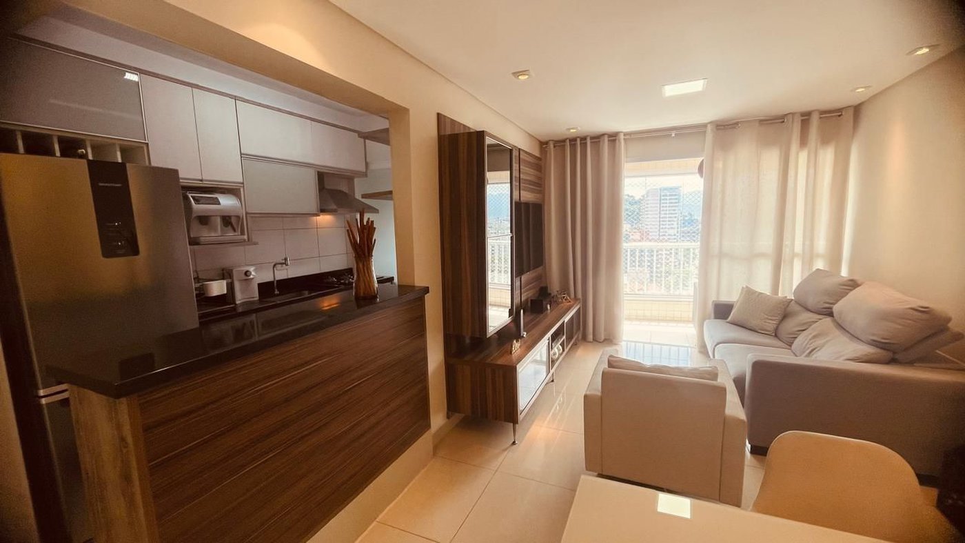 Apartamento com 3 dormitórios à venda, 92 m² por R$ 899.000,00 - Encruzilhada - Santos/SP
