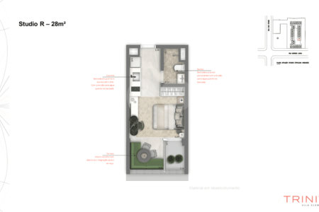 Apartamento à venda com 1 quarto em Vila Clementino, São Paulo, SP