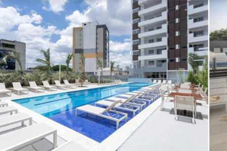 Condomínio Clube Apartamento Varanda gourmet 2 dormitórios sendo 1 suíte 1 vagas.