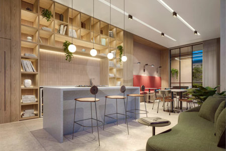 Studio na Vila Mariana, de 24m2 Pé Direito 3,7m