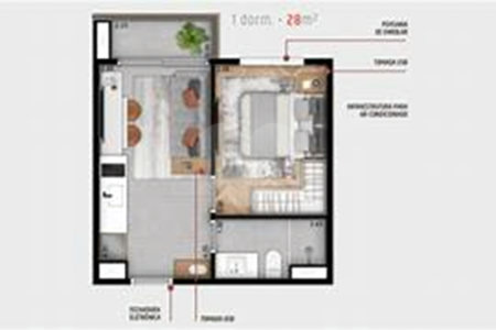 Studio à venda com 1 quarto em Pinheiros, São Paulo, SP