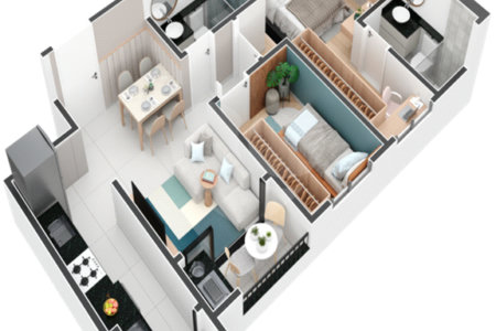 Apartamento à venda com 1 suíte em Jardim Maria do Carmo, Sorocaba, SP