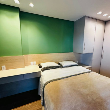 Flat com 1 dormitório para alugar, 43 m² por R$ 7.500,00/mês - Boqueirão - Santos/SP