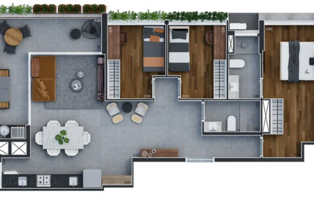 Apartamento à venda com 3 quartos, sendo 1 suíte,  em Pinheiros, São Paulo, SP