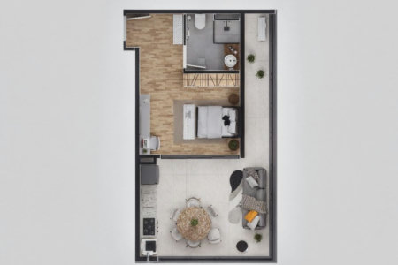 Studio com 1 dormitório à venda, 35 m² por R$ 472.080,00 - Astúrias - Guarujá/SP