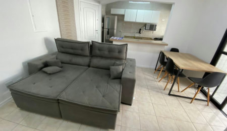 Apartamento com 1 dormitório para alugar, 65 m² por R$ 4.500,00/mês - José Menino - Santos/SP