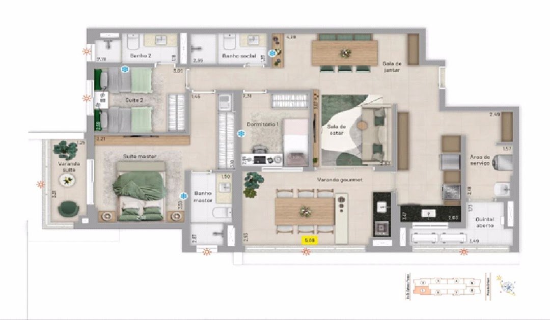 Apartamento Residencial à venda, Ponta da Praia, Santos - AP0981.