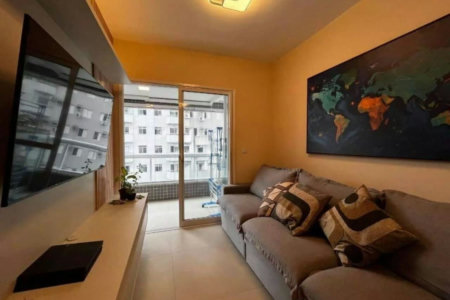 Apartamento com 1 dormitório à venda, 56 m² por R$ 1.115.000,00 - Boqueirão - Santos/SP